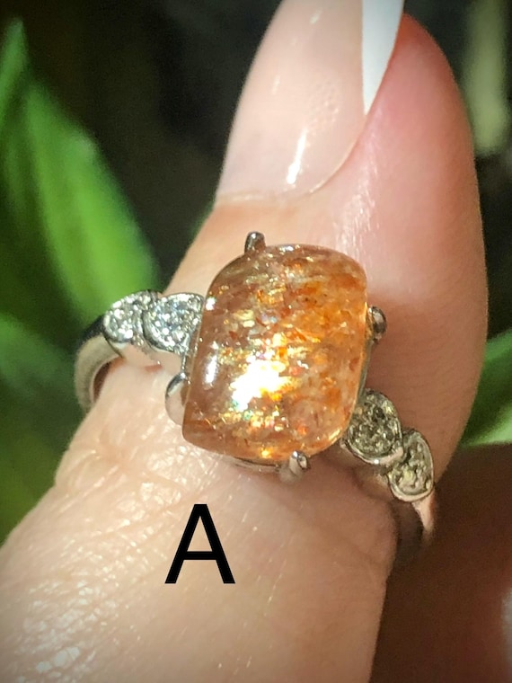 ONE Arusha Sunstone Adjustable Silver Ring, Sunst… - image 5