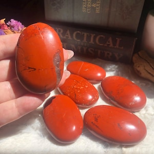 ONE Red Jasper Palm Stone, Jasper Palm Stone, Red Jasper Palmstone, Red Jasper, Red Jasper Specimen, Red Jasper Specimen