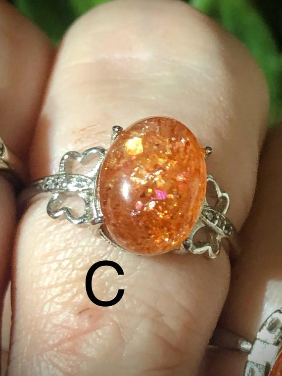 ONE Arusha Sunstone Adjustable Silver Ring, Sunst… - image 7