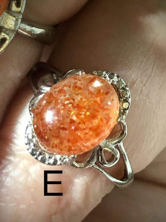 ONE Arusha Sunstone Adjustable Silver Ring, Sunst… - image 9