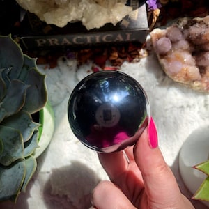 Beautiful Terahertz Sphere, Terahertz Specimen, High Frequency Terahertz, Terahertz Sphere, Terahertz Crystal, Terahertz Mineral, Terahertz
