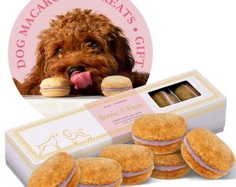 Gourmet Dog Macarons, Handmade Treats, Dog Mom Gift