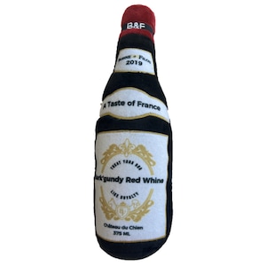 Wine Bottle Dog Toy, Squeaky Dog Toy, Plush Dog Toy, Unique Dog Toy, Dog Mom Gift, Dog Dad Gift, Present for Dog