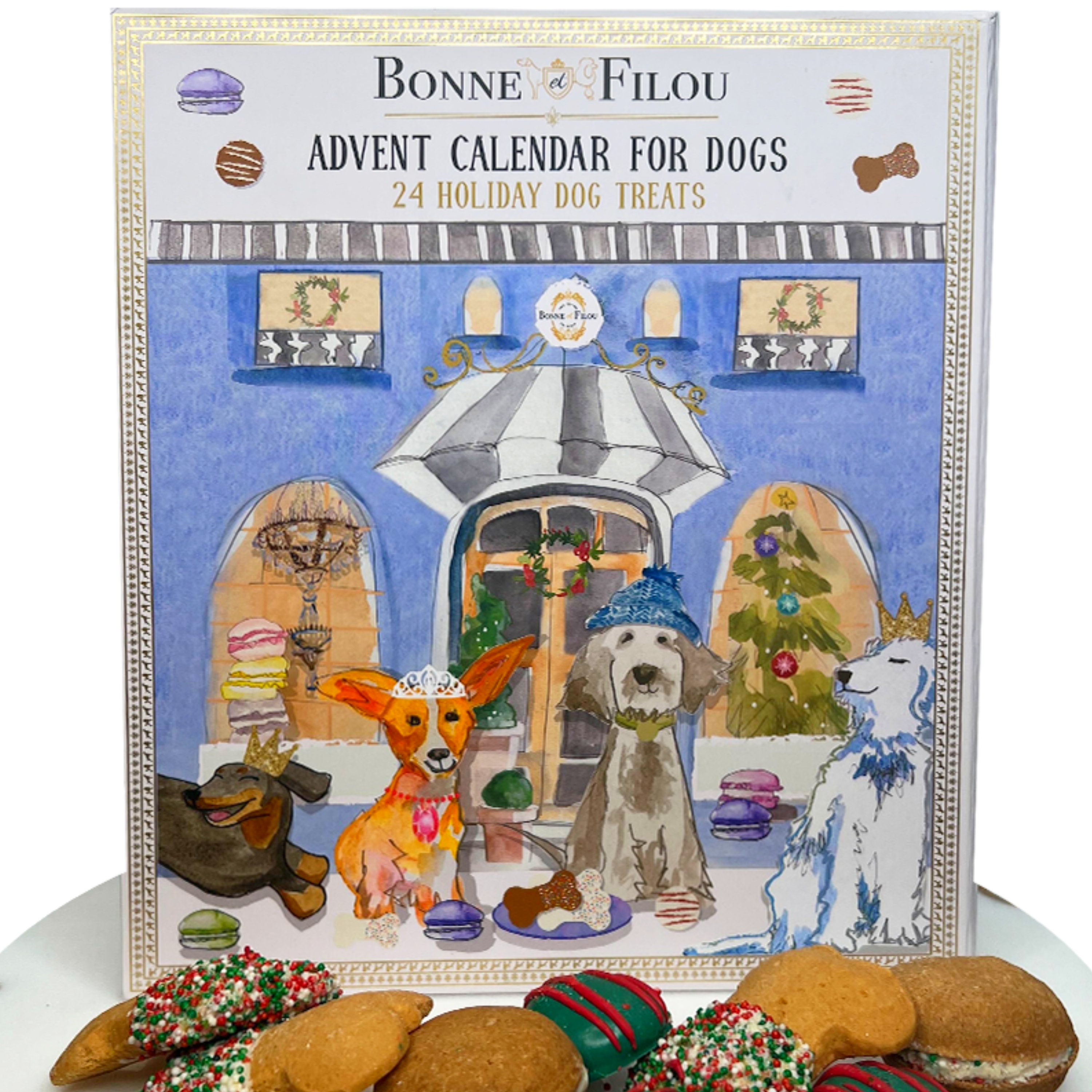 Dog christmas calendar top