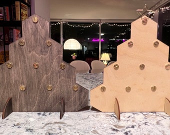 Wine Charm Holder | Wood Christmas Tree