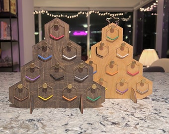 Wine Charm Tree Set | Geometric Wine Glass Tags