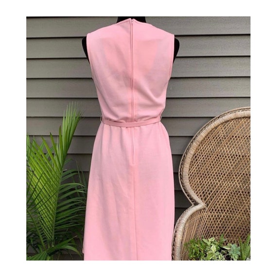 1970s Vintage Pink Mod Classic Dress by Andrea Ga… - image 3