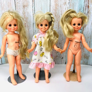 Vintage Samtpuppe: Crissy&#39;s Cousin, Ideale Haarwuchspuppe, 1970er Jahre Sammlerstück