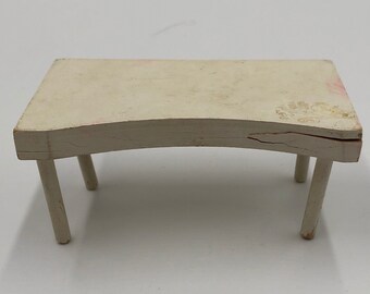 * 50s Kidney tableflower stoolflower bench with brass feet *