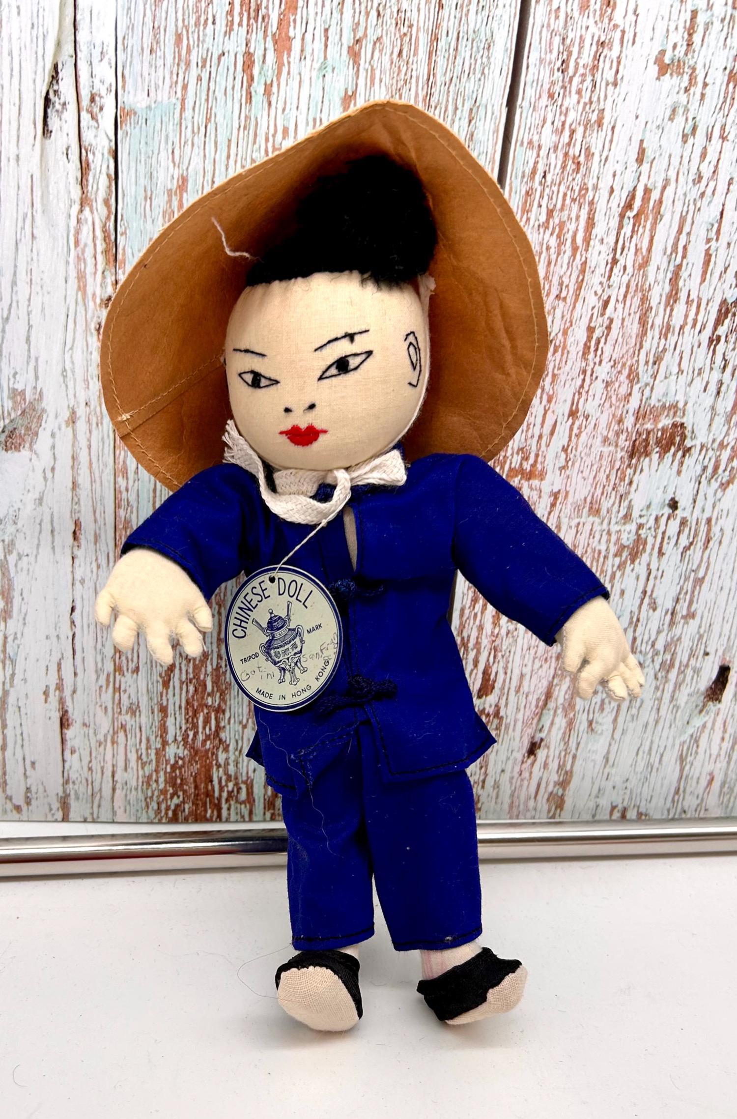 Vintage 1950s Ada Lum Farmer Doll: 9