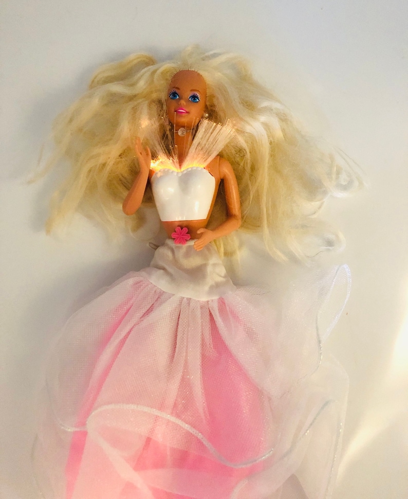 Barbie Twinkle Lights 1993 #10390 - Vendue Nue Avec Bijoux - état Bon - Référence N°89