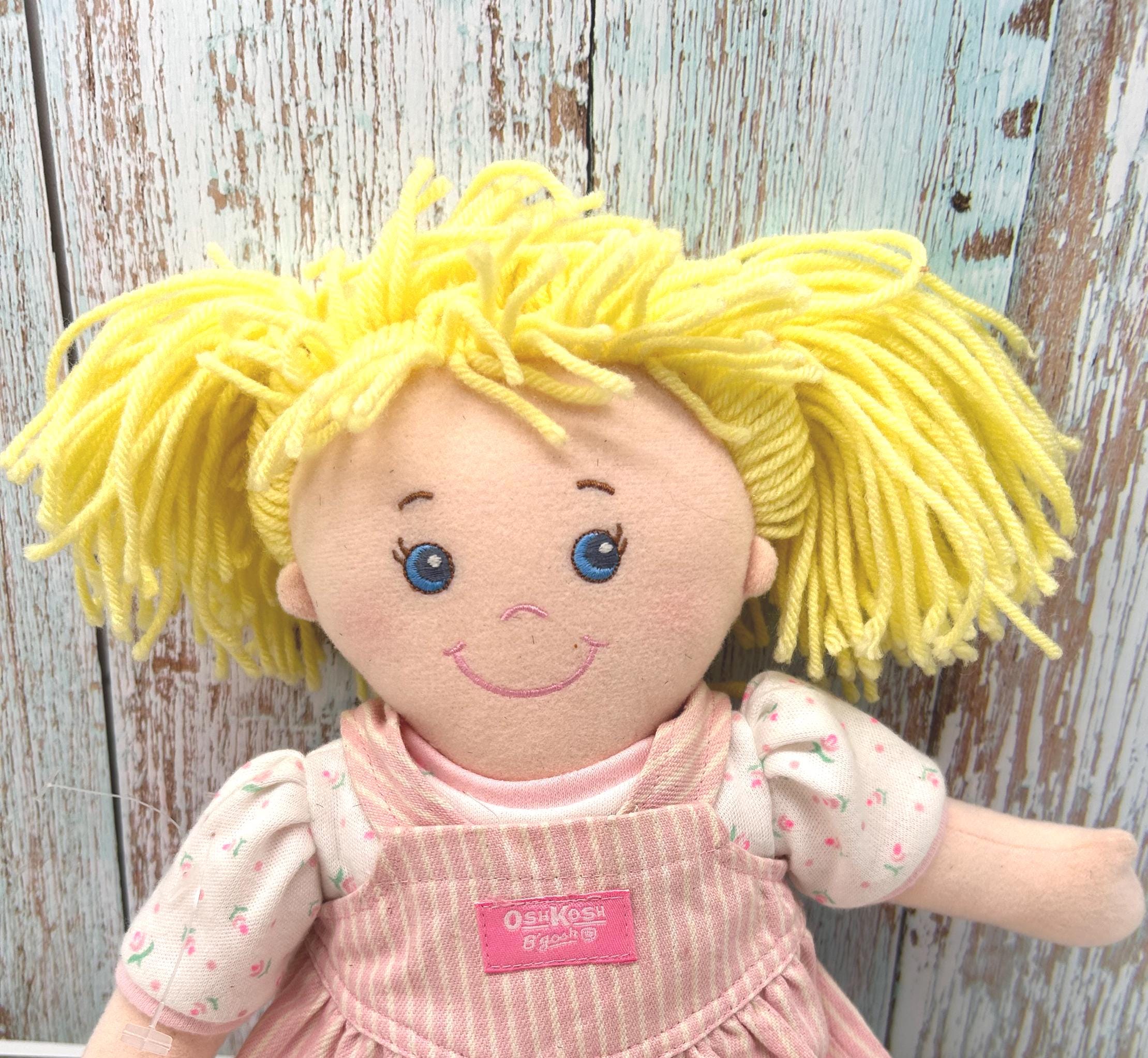 Vintage Oshkosh B'gosh Soft Doll, 2000s Soft Doll Clean, Oshkosh