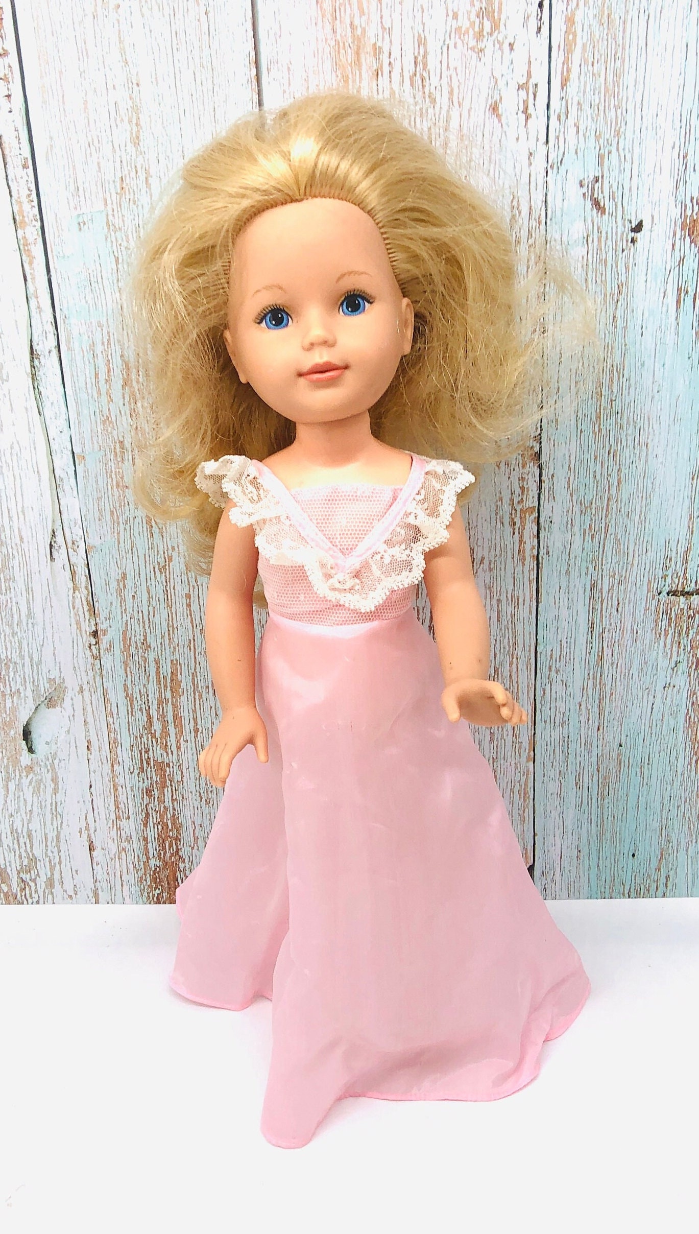 Vintage Tomy Gettin' Fancy Kimberly Doll: 1984 Pink Gown, 17