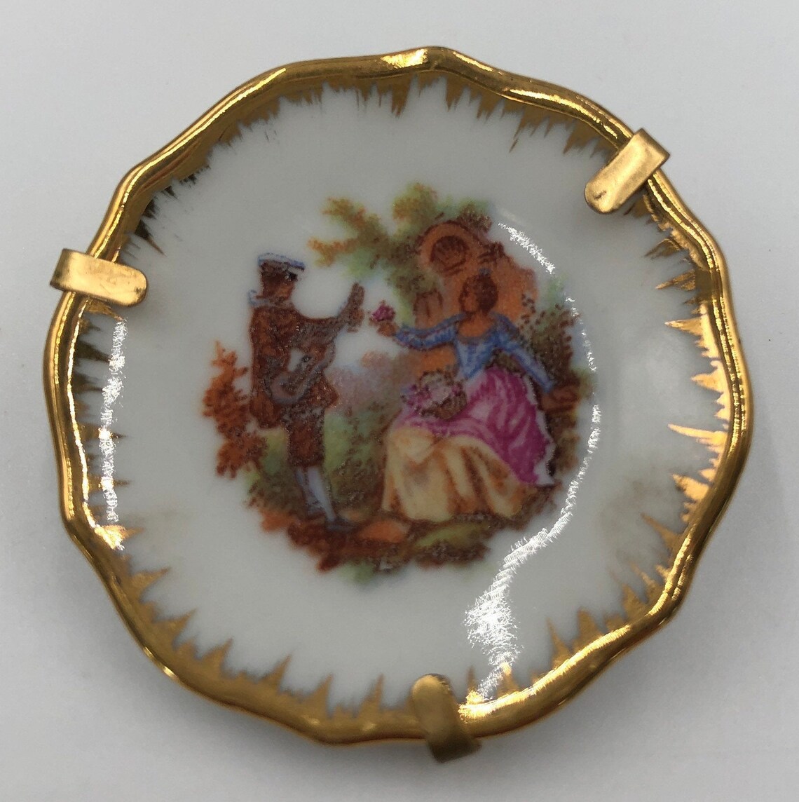 Vintage Limoges Miniature Plates 1 5/8 inches diameter Etsy