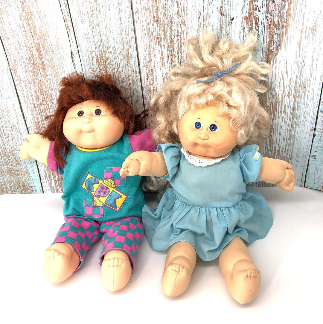Vintage Cabbage Patch Dolls, 1998 Cabbage Patch, CPK Doll Original Outfit, Coleco CPK Doll, 1989