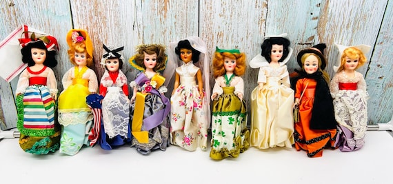 Vintage Blue Bonnet Margarine Dolls, Collection of 36 NIB