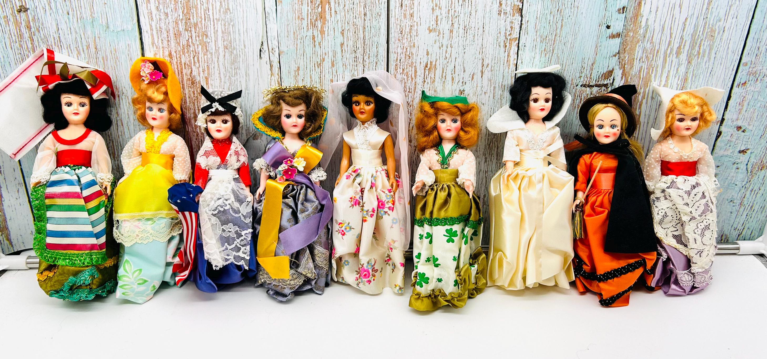 Vintage Blue Bonnet Margarine Dolls, Collection of 36 NIB