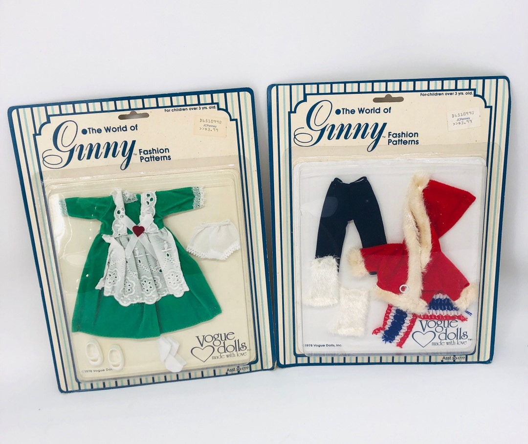 The World of Ginny Fashion Patterns Vintage Ginny Clothing - Etsy