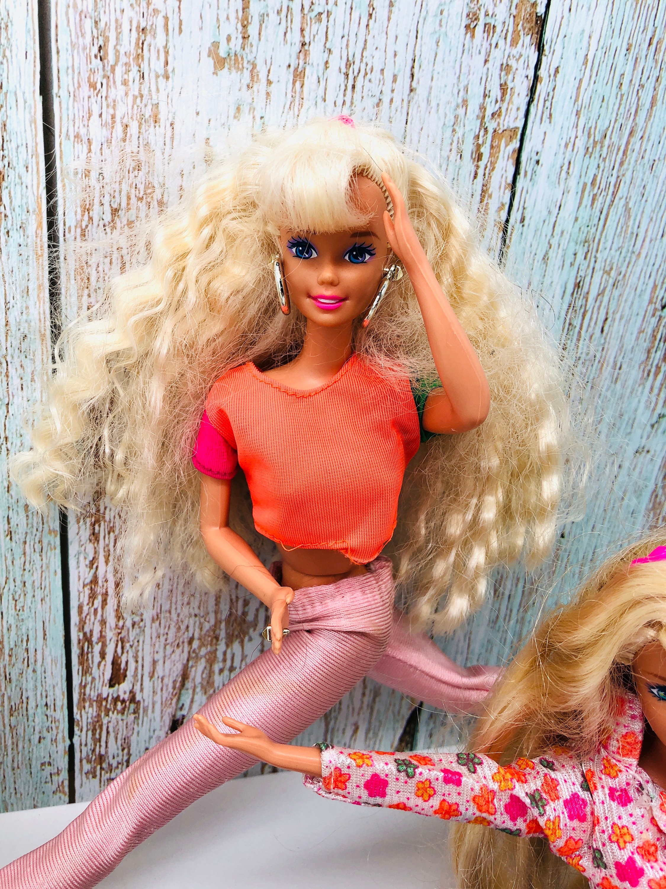 ヴィンテージ マテル 関節式バービー＆スキッパー MTM 人形 - 1980年代