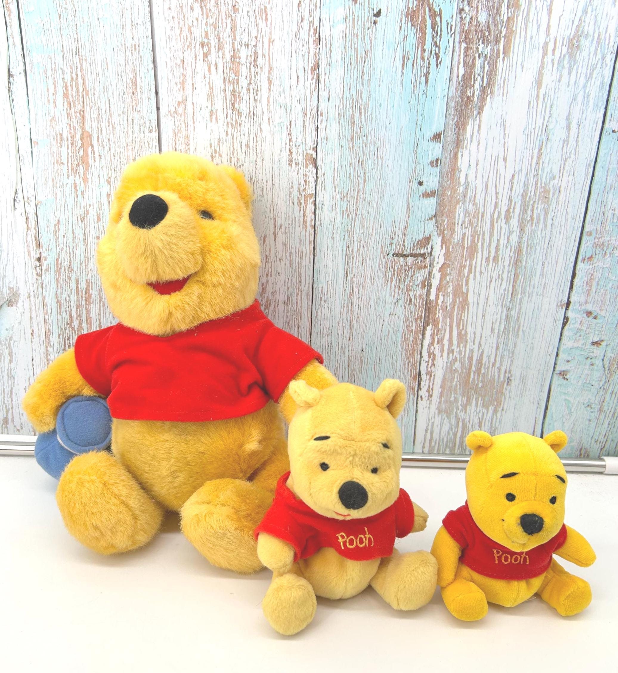 Vintage Winnie the Pooh Plush Toys, Various Sizes, Walt Disney 