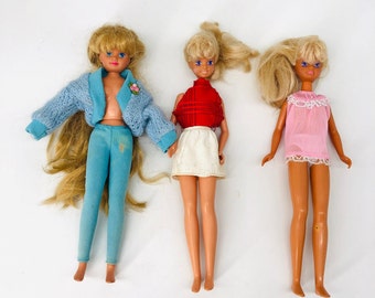 vintage Skipper Doll par Mattel, poupée Skipper des années 1980, la soeur de Barbie, Skipper, tenues Skipper plus, bon état vintage, poupée Skipper 10"