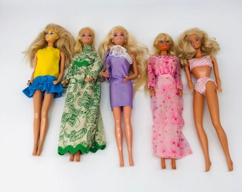 Poupée Barbie vintage des années 80-90 avec tenue originale - Vendue à l'unité