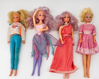 Creata Dolls Vintage 1980s Doll Collectable Toys Barbie Clone Creata Flower Princess Dolls With Original Outfits Retro Toys