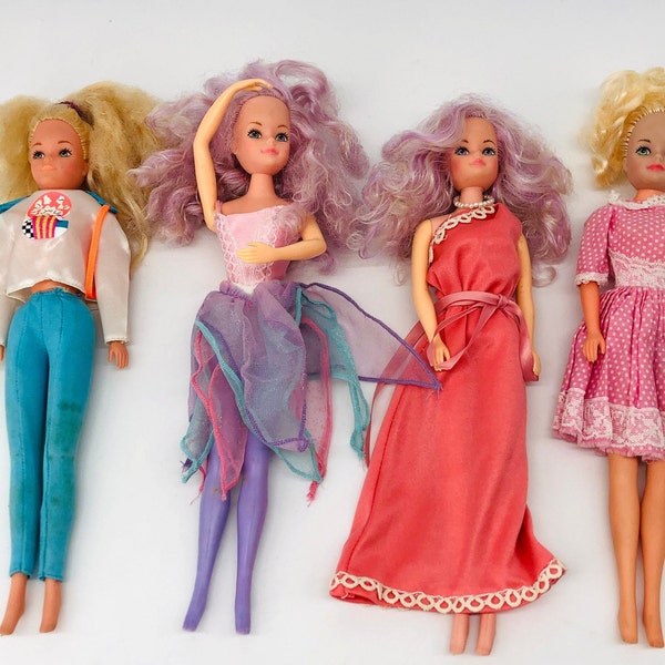 Creata Dolls Vintage, 1980s Doll, Collectable Toys, Barbie Clone Creata, Flower Princess Dolls With Original Outfits, Retro Toys