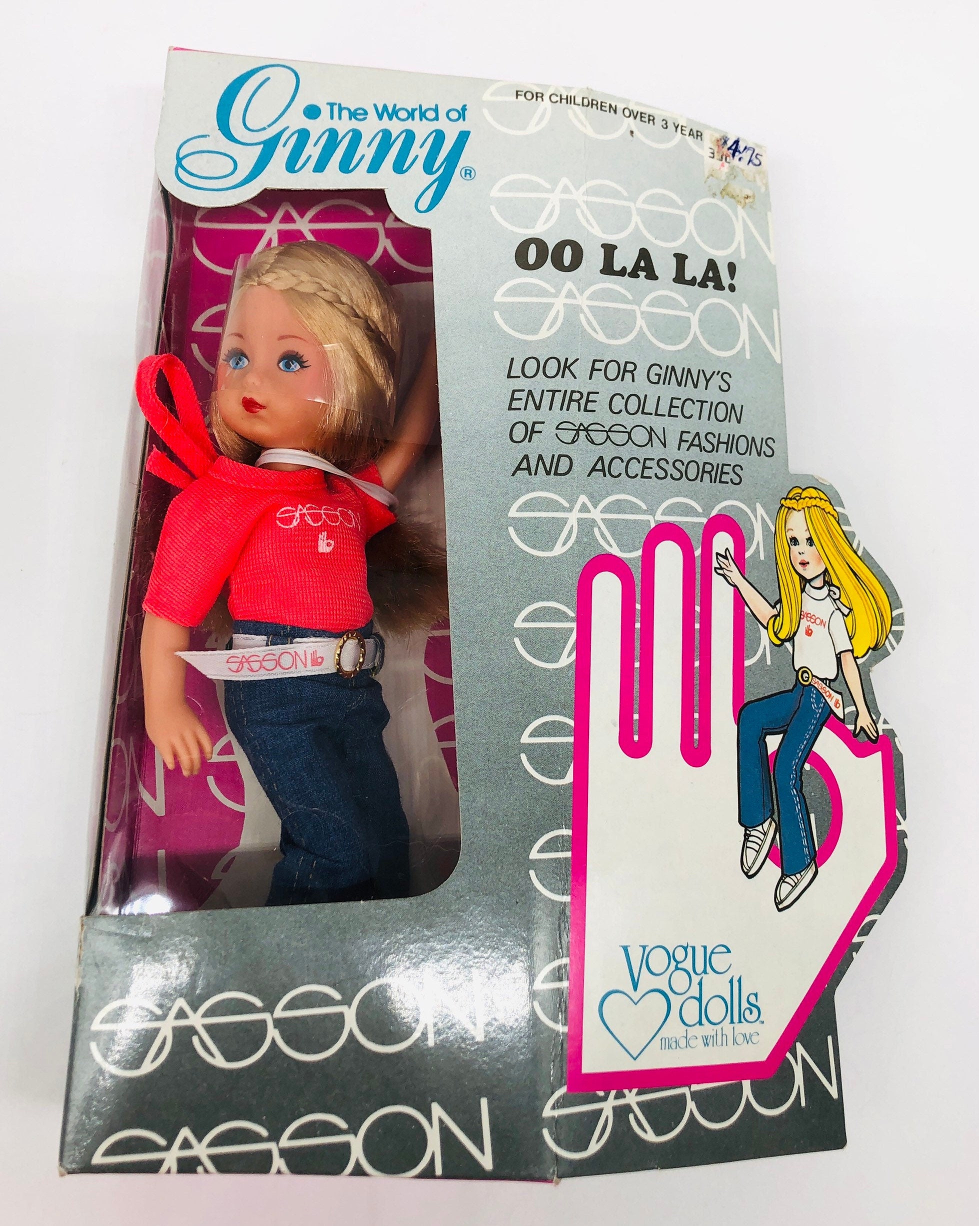 Vintage Vogue Ginny Doll: Videl Sasson Designer Fashion, 1981, MIB