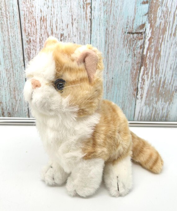 Vintage Plush Kittens! Orange Tabby/white Kitty, Prima Creations