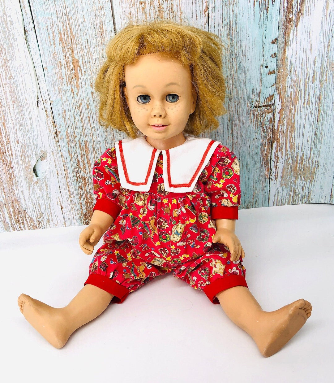 Vintage Chatty Cathy Doll, 1960s Toy, Mattel Chatty Cathy Doll With Red