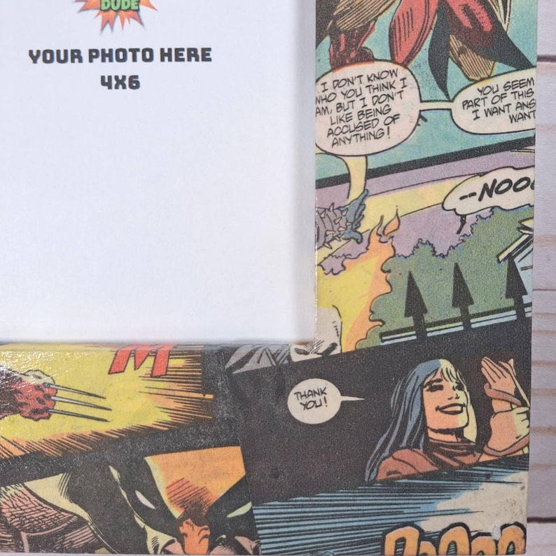 Wolverine Picture Frame - Marvel X-men Wolverine Gift - Comic Book Wood ...