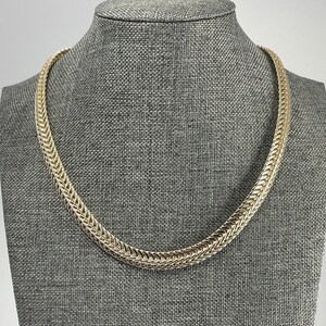 Gold Herringbone Chain Necklace, Gold Necklace, Herringbone Chain