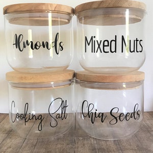 DIY Large Laundry Labels, Jar Decals, Personalised Laundry