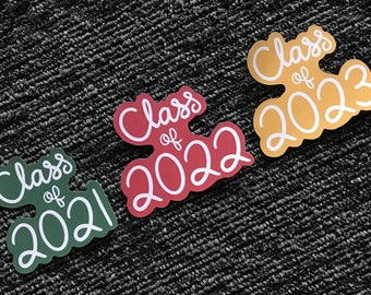 Class of Stickers, Custom School Colors and Year Reunion
