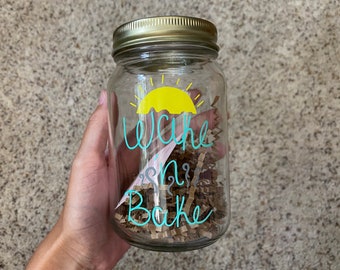 Wake 'N Bake Stash Mason Jar