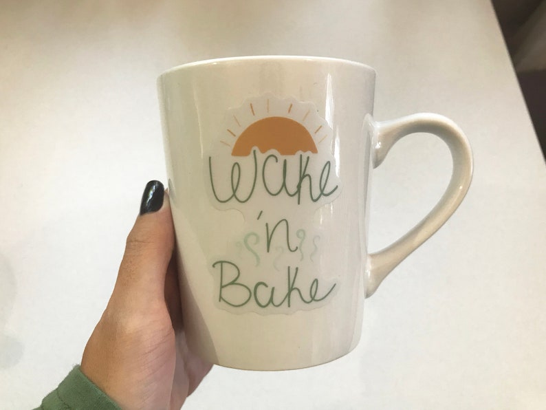 Wake and Bake Mug Stoner 420 Gift Morning Inspirational | Etsy