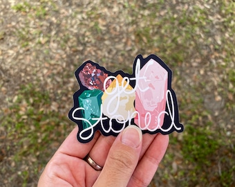 Get Stoned Crystal Sticker