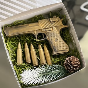 Tactical Soap Gift Set – Gun and Bullets Soap in Gift Box – Military Gift for Him – Funny Soap for Men – Unique Manly Gift – SoapMagicCo