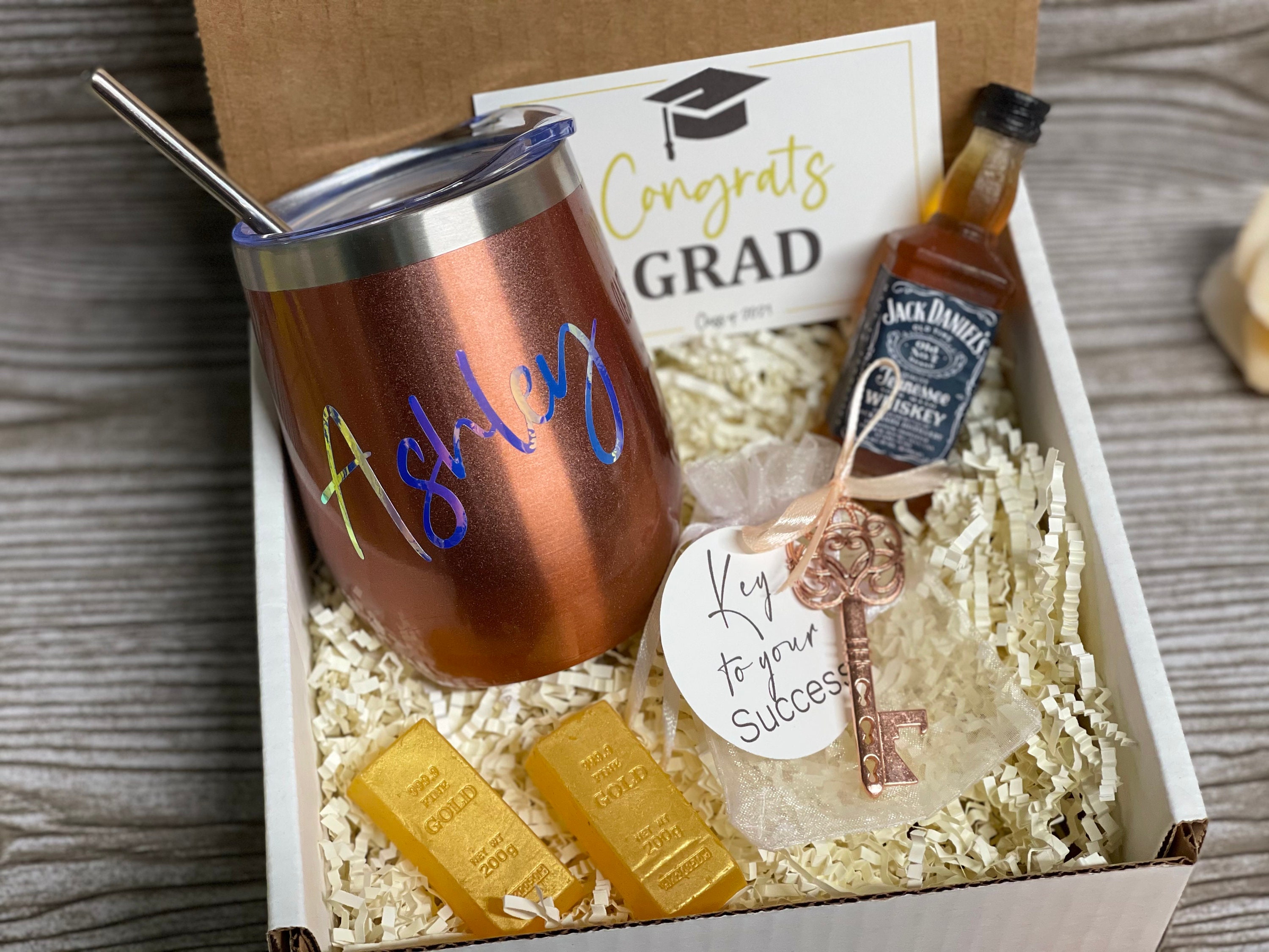 Graduation gift box 2021 Gift box with tumbler College Etsy