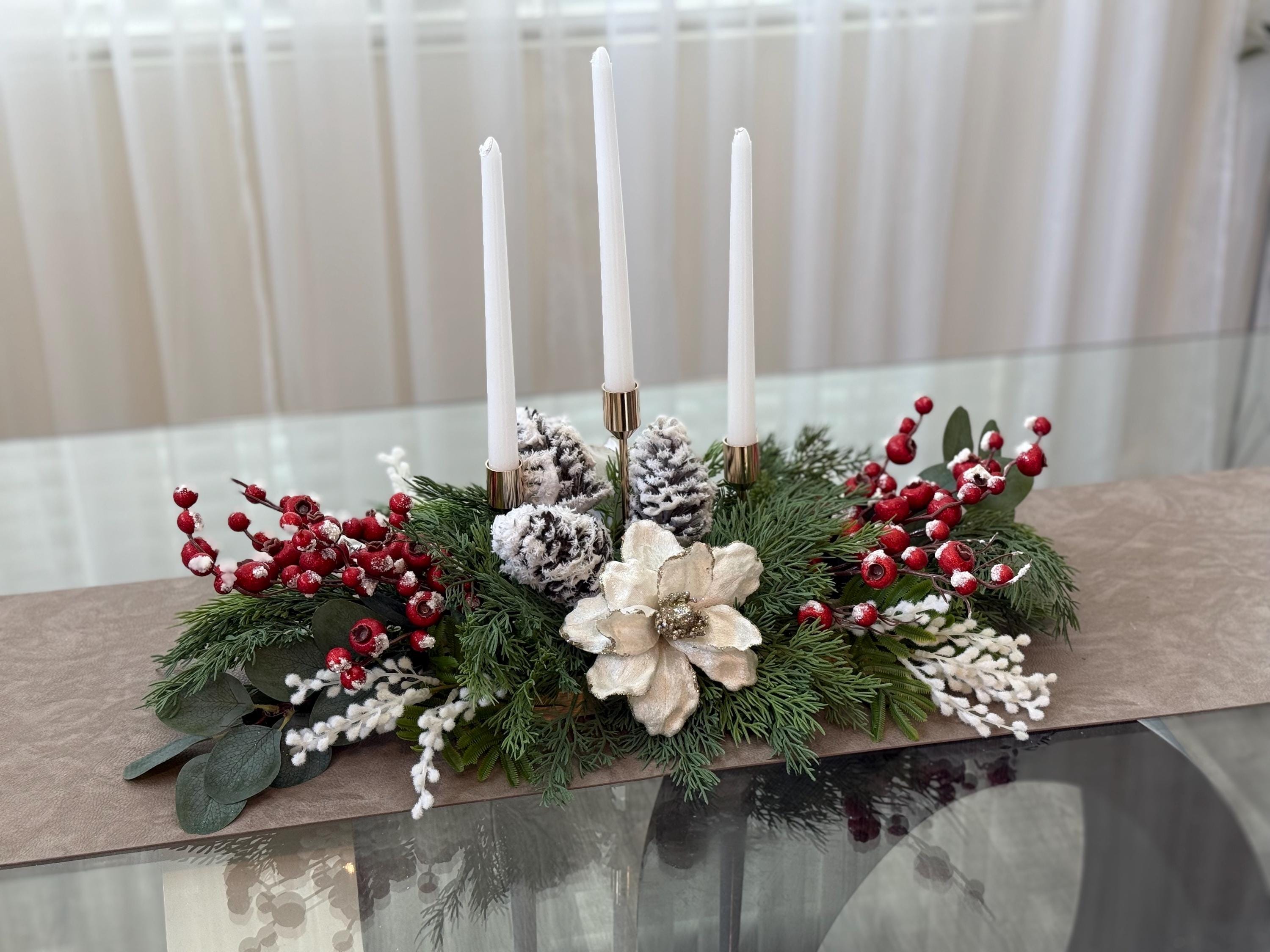 Christmas Red Berry Centerpiece - Etsy, image size:3000x2250