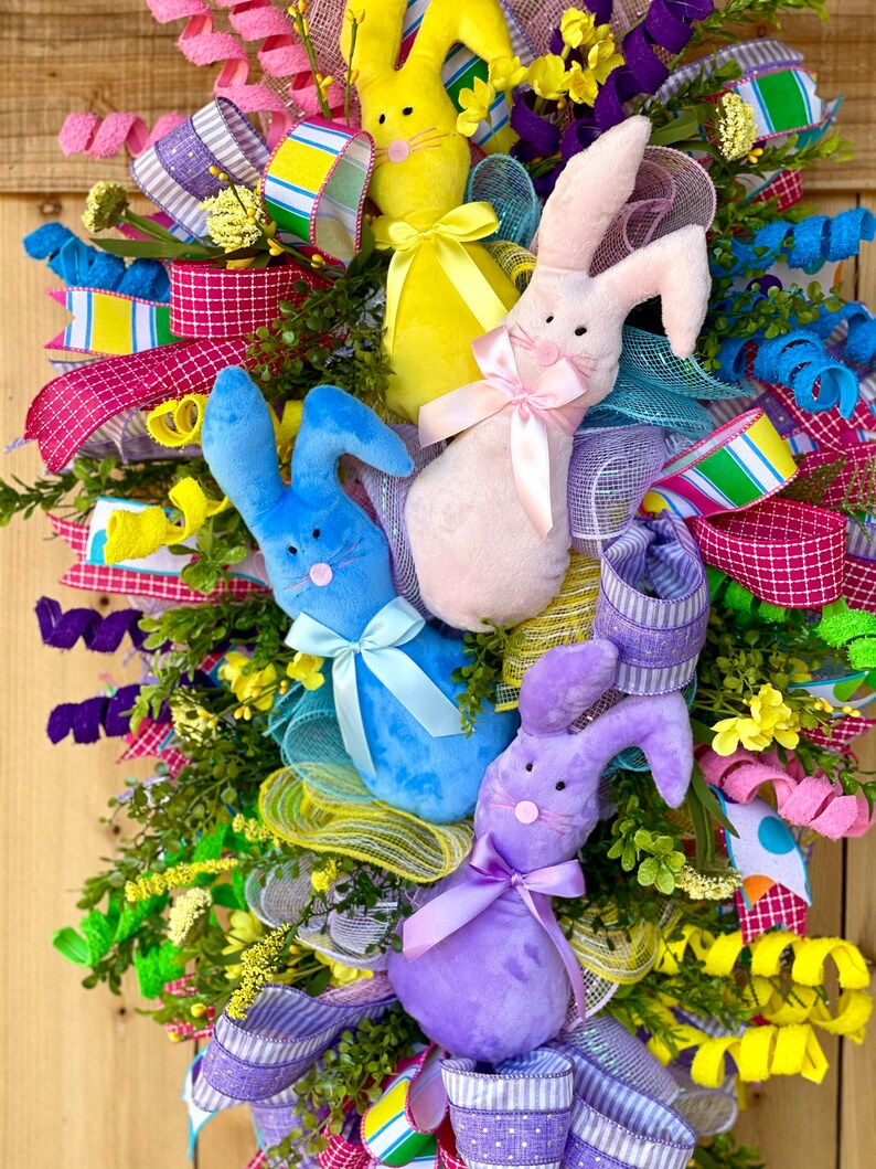 Easter Swag Spring Decoration Easter Bunny Wreath Wreath Etsy