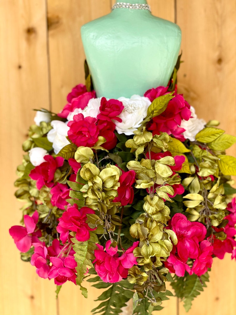 Floral Decorations Mannequin Body Decorationcenterpiece With Etsy