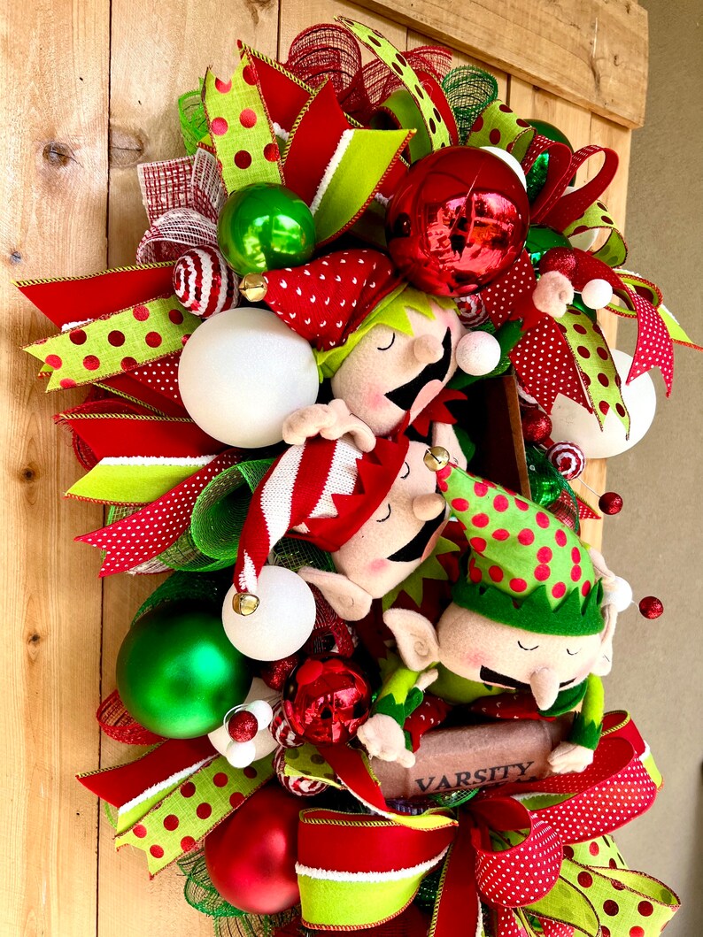 Christmas Swag Holiday Wreath Front Door Wreath Outdoor Etsy