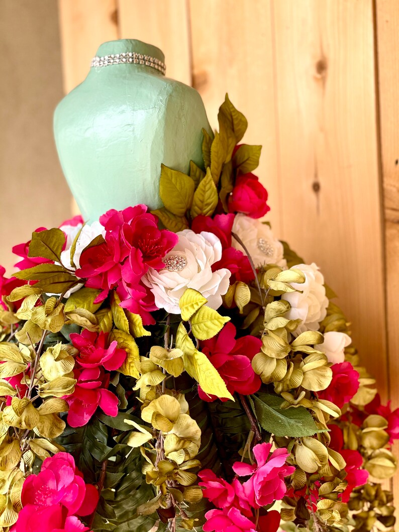 Floral Decorations Mannequin Body Decorationcenterpiece With Etsy