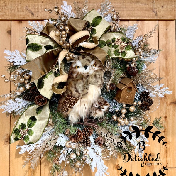 Owl Wreath - Etsy