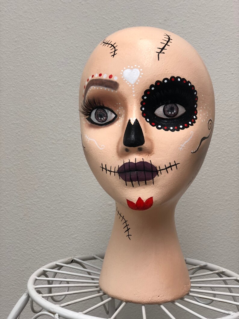 Mannequin head painted styrofoam head accessory for floral ...