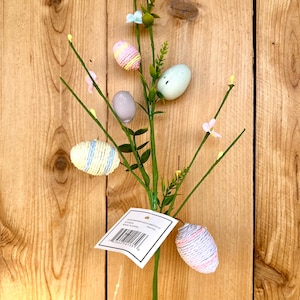 16” egg floral pick, spring flowers, Easter floral, wreath supplies, wreath attachments, flowers for wreath, spring decoration