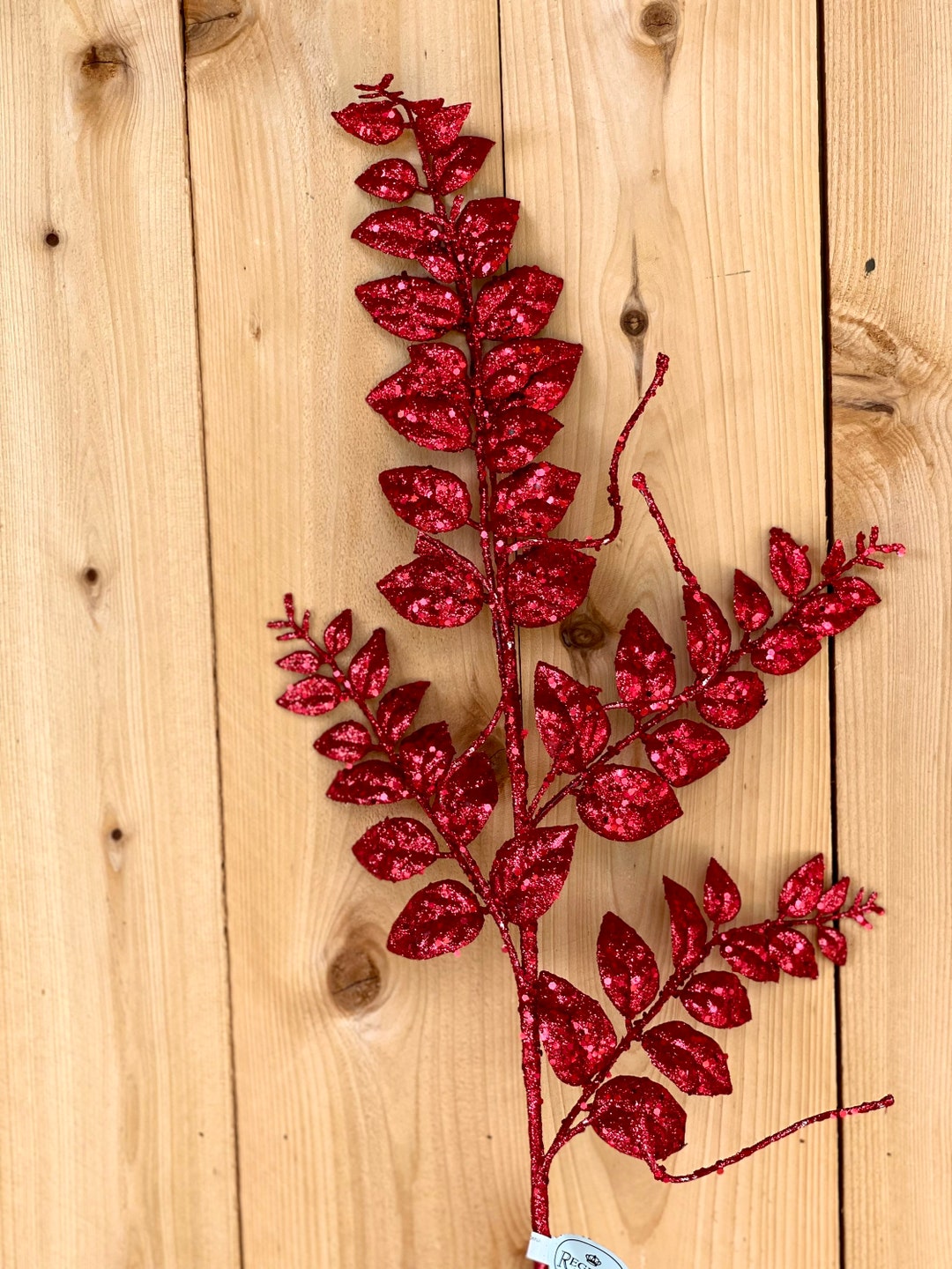 35 Glitter Spray Glitter Leaf Spray Red Glitter Spray Etsy