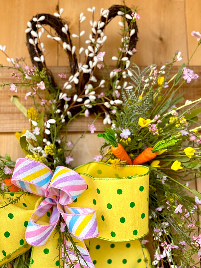 Easter Wreath Front Door Decor Spring Wreath Door Hanger Etsy